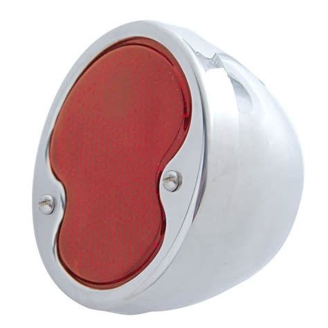 Tail Light Assembly – 1932 Ford Car/Truck, R/H, Stainless Steel Housing with Glass Lens