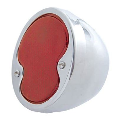 Incandescent Tail Light Assembly – 1932 Ford Car/Truck, R/H, Stainless Steel Housing with Glass Lens