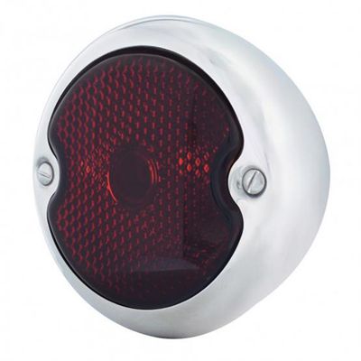 Tail Light Assembly – Incandescent, Stainless Steel Housing, 1933–1936 Ford Car/Truck, R/H