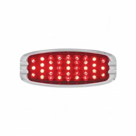 39 LED Flush Mount Tail Light – 1941–48 Chevrolet Car Style, Red Lens