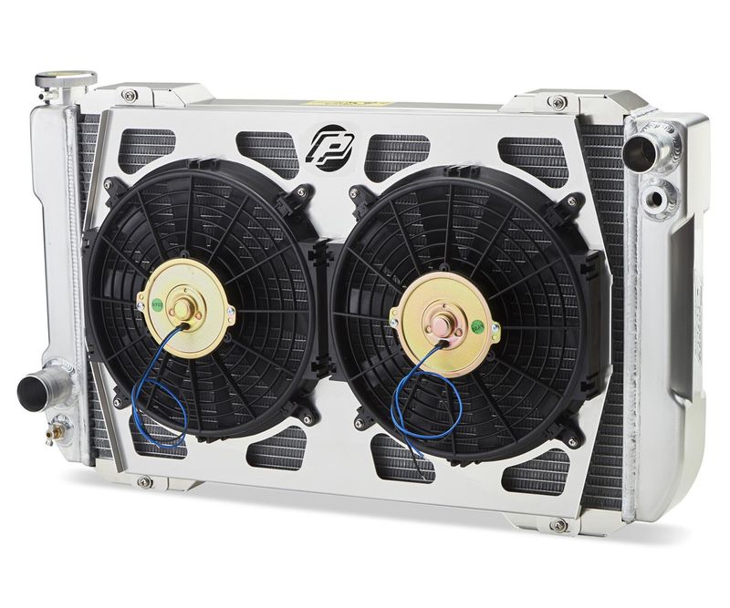 1-2-3 Radiator System – Universal Fit – Manual Transmission – Inlet Passenger Side / Outlet Driver Side – 26" Core