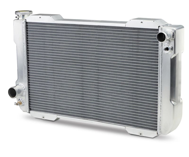 1-2-3 Stage 1 Radiator – Universal Ford Fit – Manual Transmission – Inlet Passenger Side / Outlet Driver Side – 26" Core