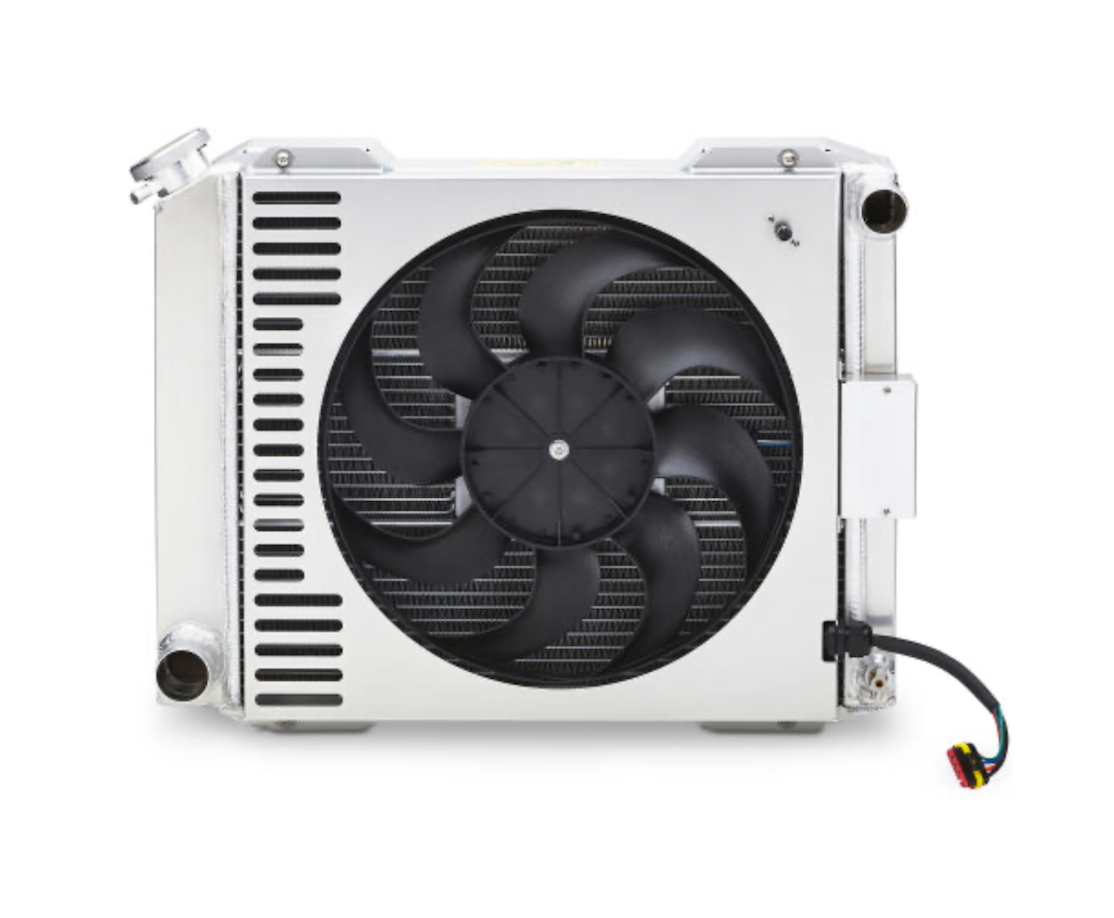 Proform Slim-Fit Radiator System, Universal Ford Style, 19-Inch Core, Manual Transmission