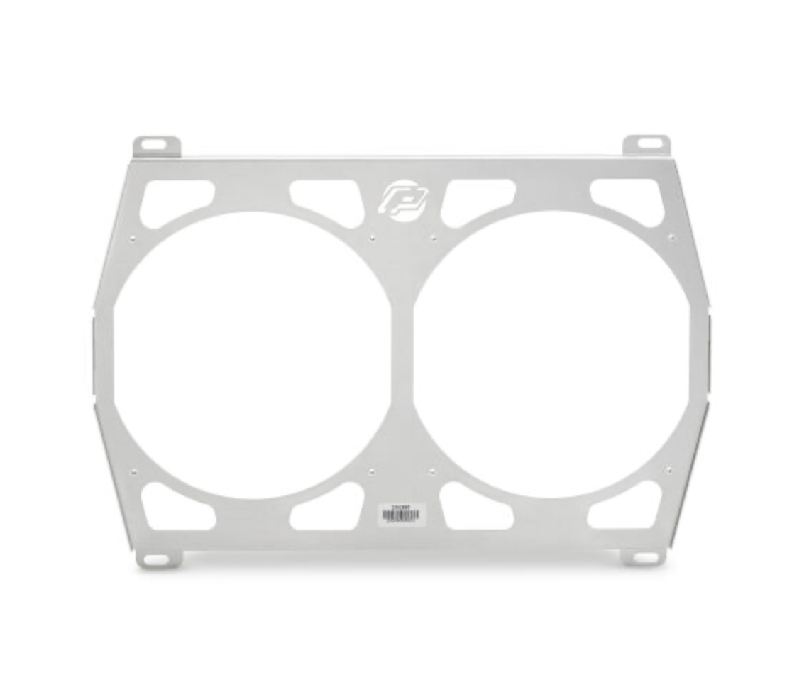 Proform 1-2-3 Series Aluminum Stage 2 Dual Fan Bracket – Dual 12&quot; Fan Design for GM &amp; Ford 26-inch Cores