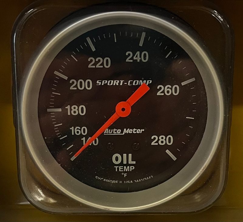 Auto Meter 3441 Sport-Comp Mechanical Oil Temperature Gauge
