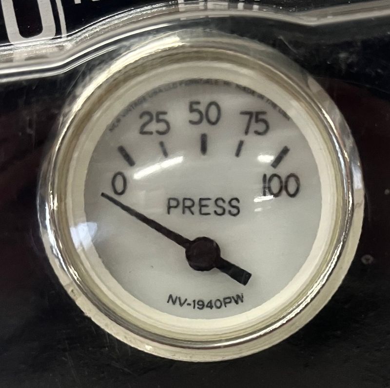 New Vintage USA 1940 Series Oil Pressure Gauge