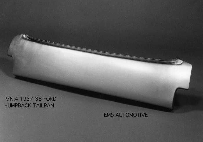 1937-38 Ford Humpback Under Deck Lid Panel