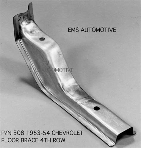 1953-54 Chevrolet Floor Brace 4th Row Right Side