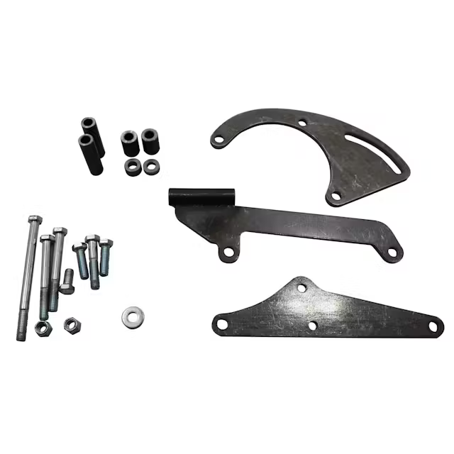 A/C Compressor Bracket – Small Block Chevy, Short Water Pump, Driver Side, Low/Wide Mount