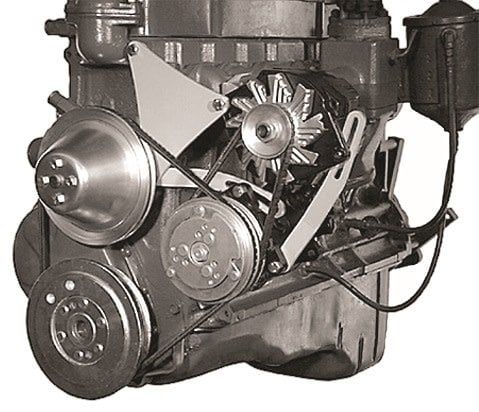 A/C and Alternator Bracket – 1955–1962 Chevy 235 cu. in. Inline 6-Cylinder, Driver Side