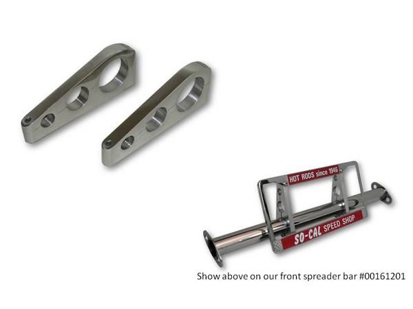 Front Spreader Bar License Plate Brackets – Polished Aluminum