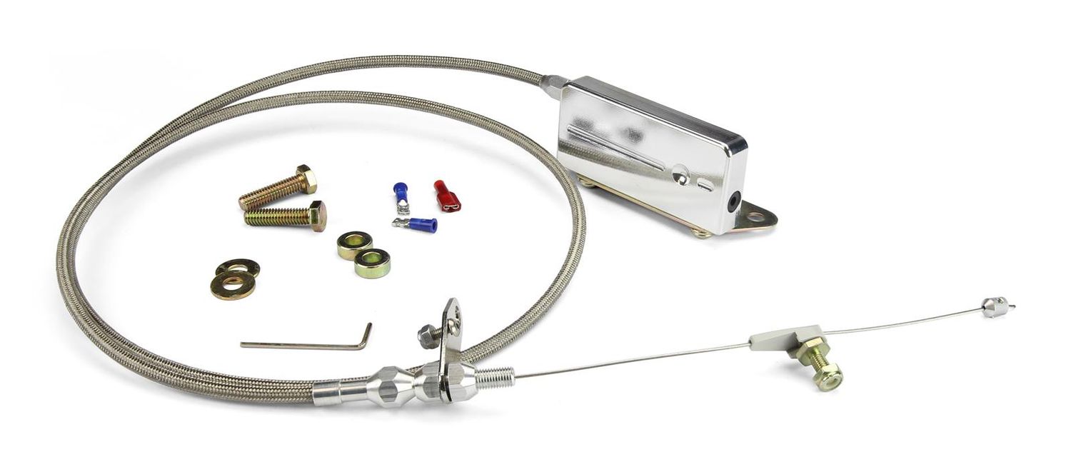 Hi‑Tech Kickdown Cable – GM TH400, Stainless Braided