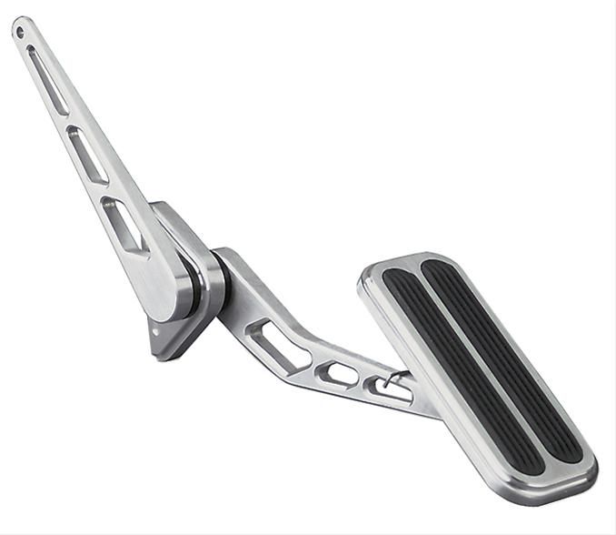 Aluminum XL Throttle Pedal with Rubber Insert – Brushed Finish