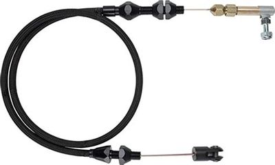 Midnight Series Throttle Cable – 24″ Black Stainless