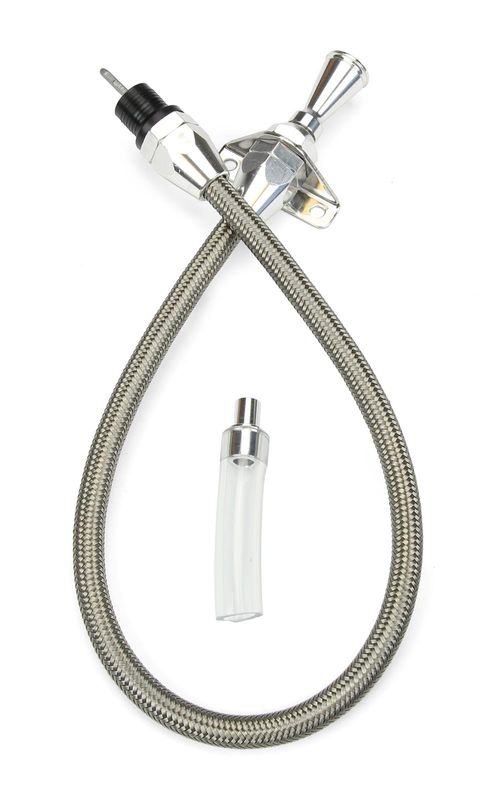 High‑Tech Flexible Firewall Mount Transmission Dipstick – 200‑4R, Stainless Housing
