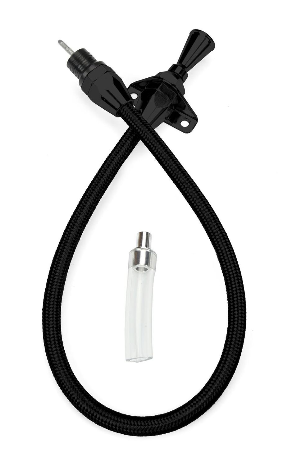 TH350/TH400 Transmission Dipstick – Firewall Mount, Black Finish