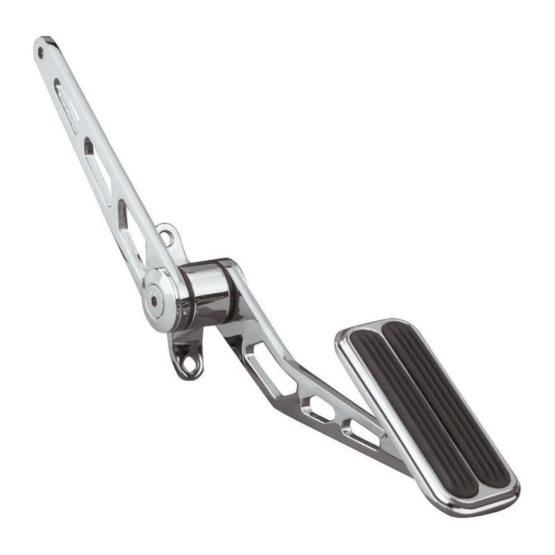 Chrome Steel Throttle Pedal with Rubber Insert