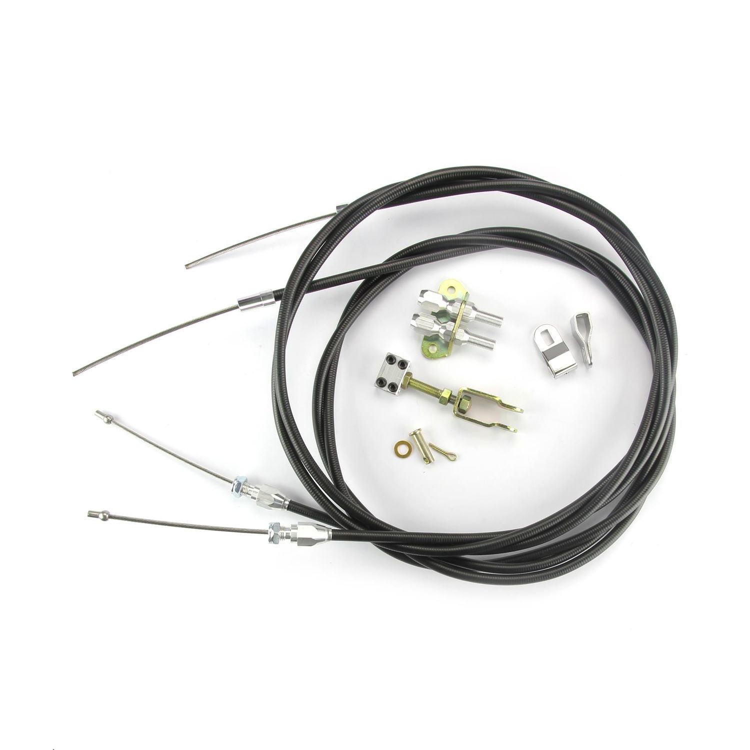 Floor-Mount Emergency Brake Cable Kit – Black Housing