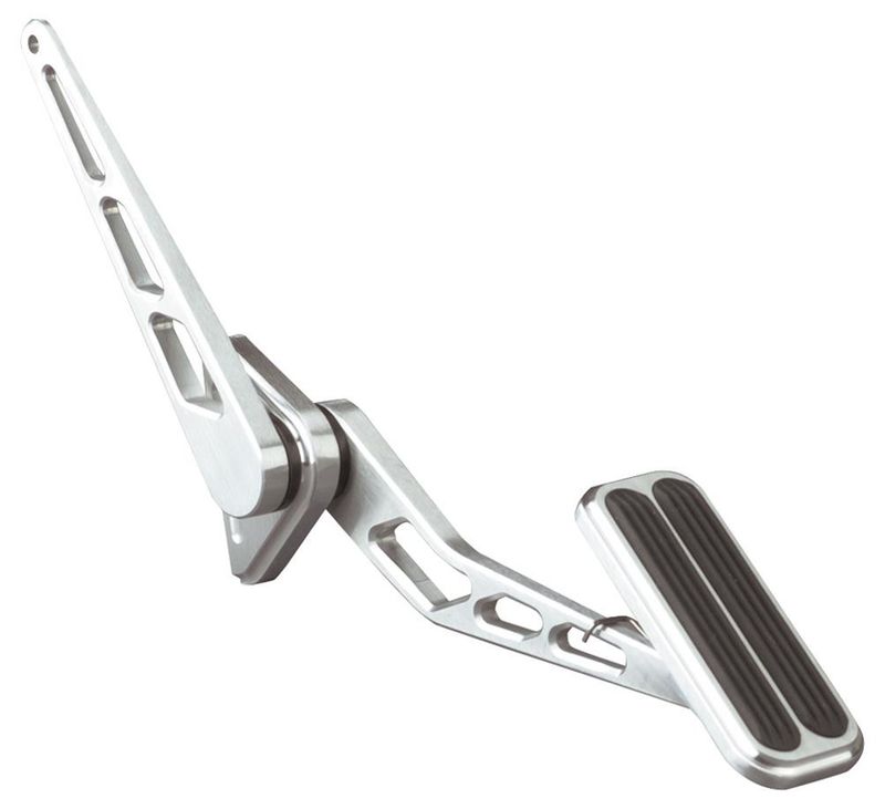 Billet Aluminum Throttle Pedal with Rubber Insert – Brushed Finish