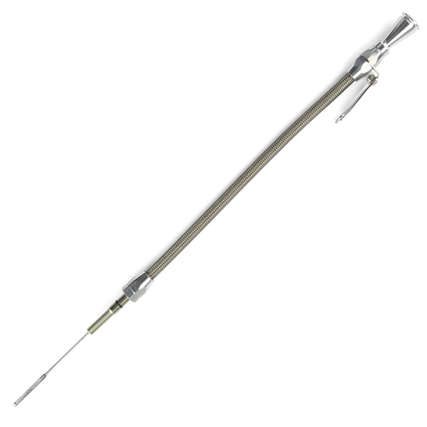 Flexible Engine Dipstick – GM LS-Series, Stainless Housing