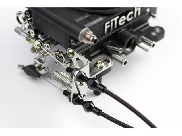 Throttle and Kickdown Cable Bracket – FiTech EFI, Stainless Finish