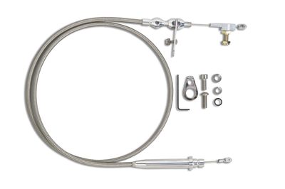 Hi-Tech Kickdown Cable Kit – TH350, Polished Finish