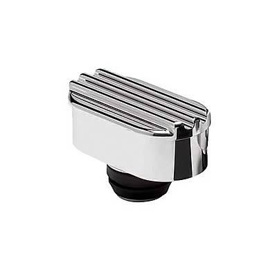 Oval Ribbed Breather – 1¼″ Valve-Cover Hole, Polished