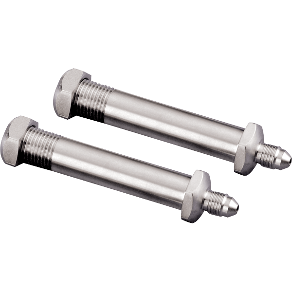 Thru-Frame Bulkhead Fittings – Stainless Steel, Pair (3 AN × 1/8″ NPT × 2″)