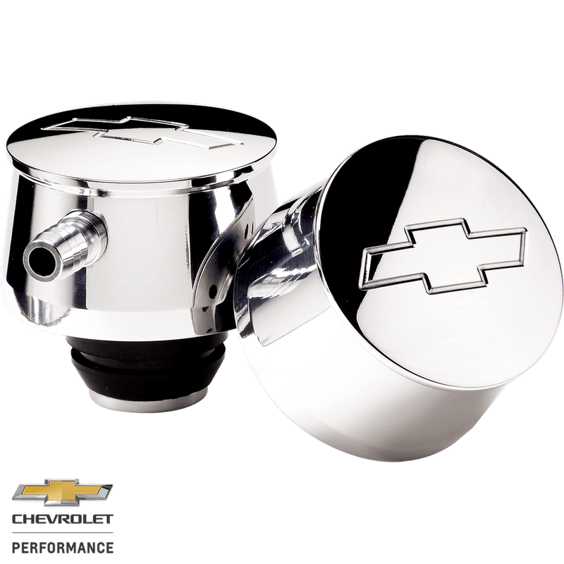 Bowtie Valve-Cover Breather – Polished Finish (1¼″ Hole)