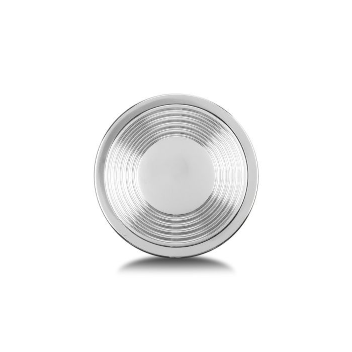 Horn Button – Grooved Top, Polished Billet Aluminum