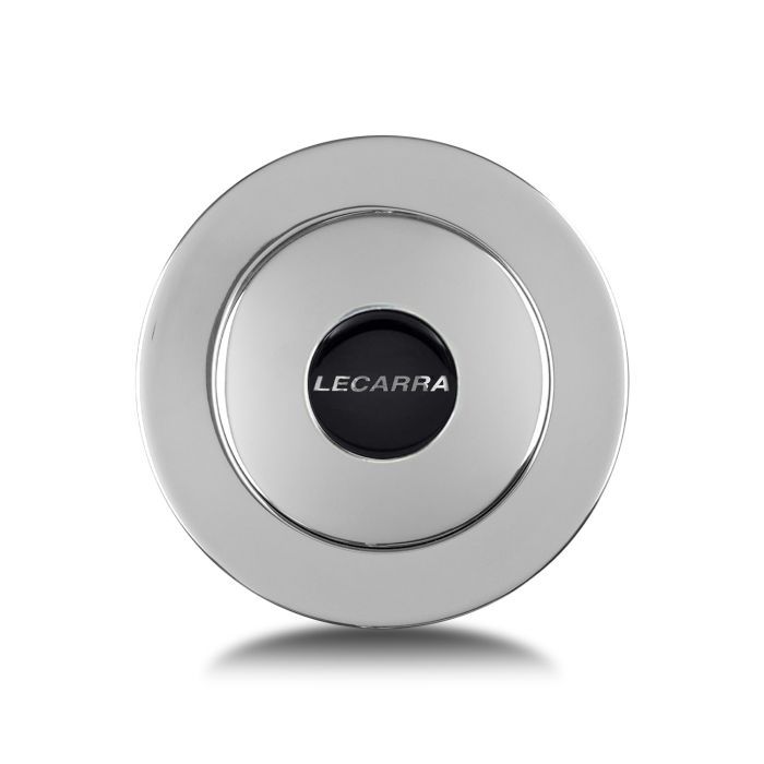 Full-Cover Horn Button – Polished Billet Aluminum, Lecarra Logo