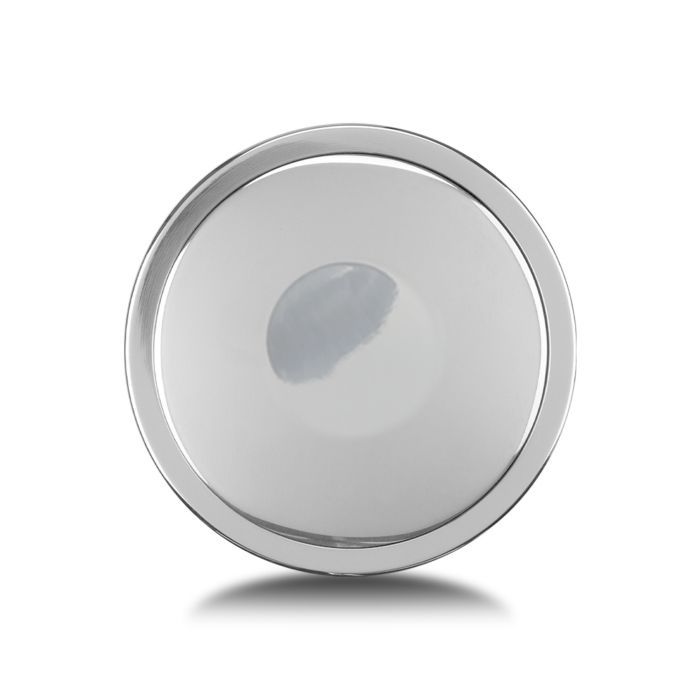 Horn Button Assembly – Plastic with Polished Aluminum Cover (Single‑Contact, GM)
