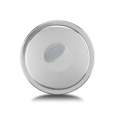 Horn Button Assembly – Plastic with Polished Aluminum Cover (Single‑Contact, GM)