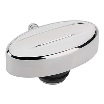 Polished Retro-Style PCV Breather – Plain Top, 1-1/4″ Valve Cover Hole