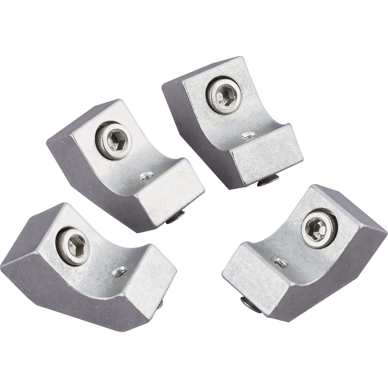 Wire Loom Bracket with Center Bolt – Polished Small-Block Chevy