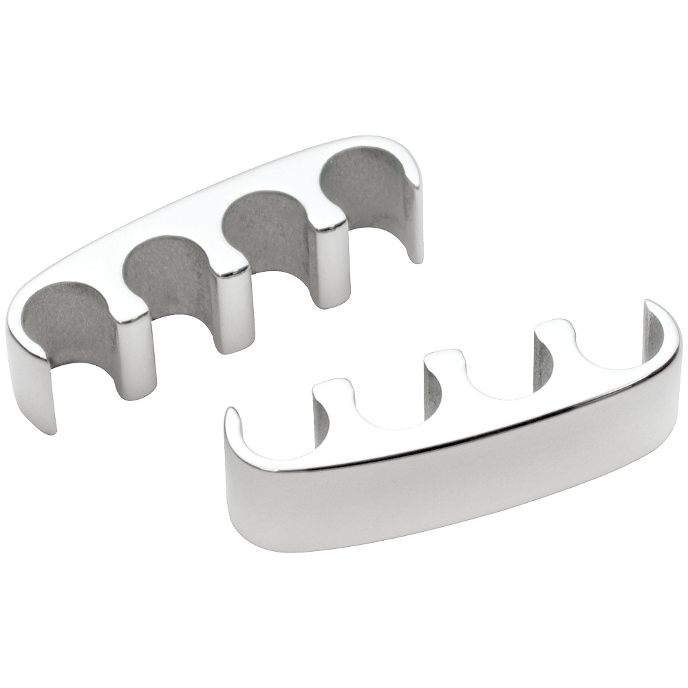 Polished Four-Wire Floating Spark Plug Wire Separators – Pair