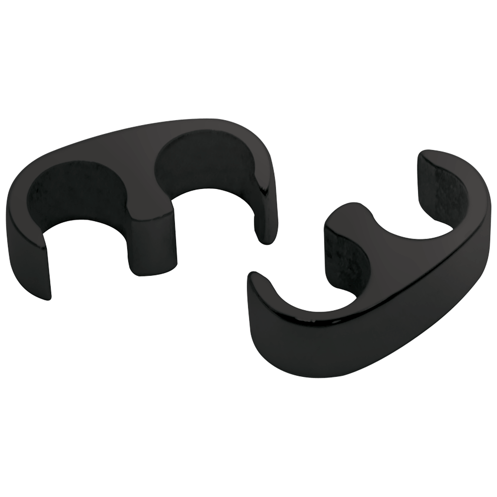 Black Two-Wire Floating Spark Plug Wire Separators – Pair