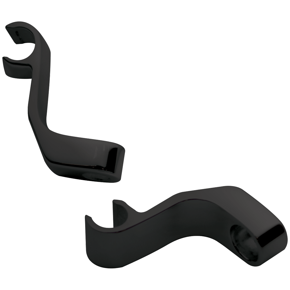 Black Single-Wire Spark Plug Wire Separators – Valve Cover Mount, Pair
