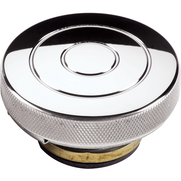 Radiator Cap – Smooth Circle Style, 16 PSI, Polished