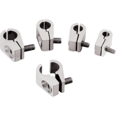 Line Clamps – 1/2″, Machined Finish, 4-Pack