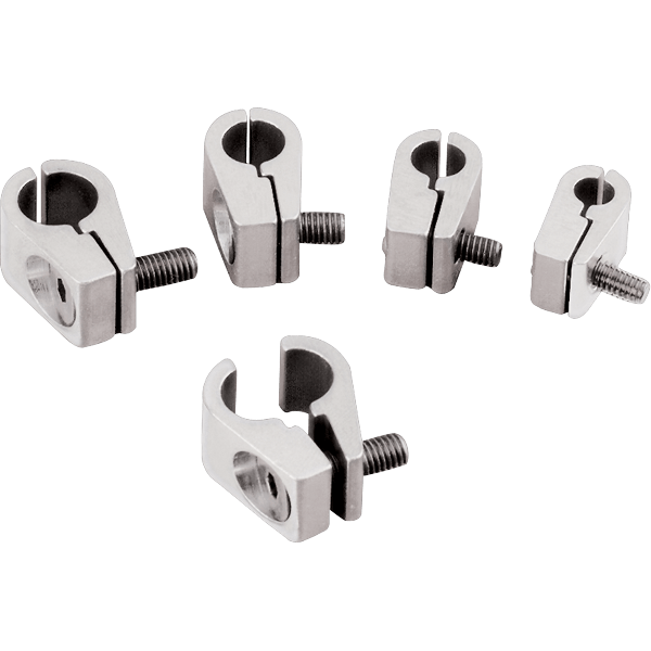 Line Clamps – 1/4″, Machined Finish, 4-Pack
