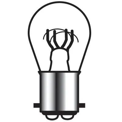 Dual Filament Bulb – Straight Pins, 50/14 CP, Warm White