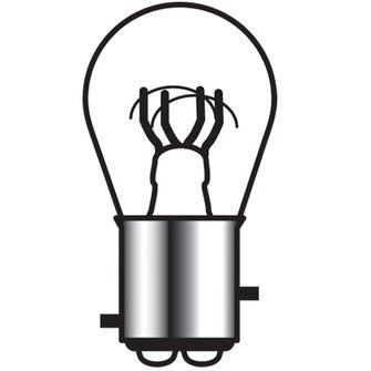 Dual Filament Bulb – Offset Pins, 50/14 CP, 1157-Style Replacement