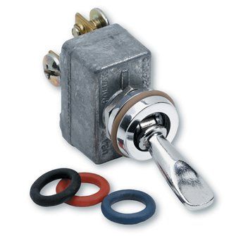 Toggle Headlight Dimmer Switch – ON-ON, 35 Amp, with Polished Accent Bezel