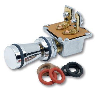 Push/Pull Switch – ON/OFF, 20 Amp with Bezel, Knob, and Accent Rings