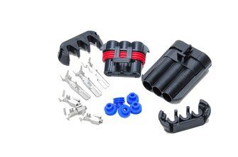 Weatherpak Connector Kit – Heavy Duty 3-Contact, up to 10 Gauge