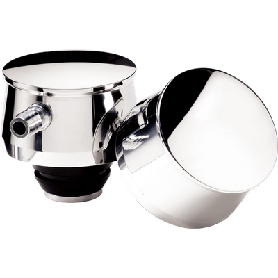 Plain Round Valve-Cover Breather – Polished Finish (1¼″ Hole)