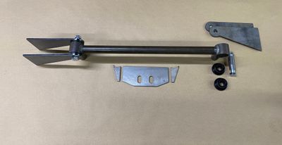 Transmission Mount, Welded Tube w/Bushings &amp; Frame Plates