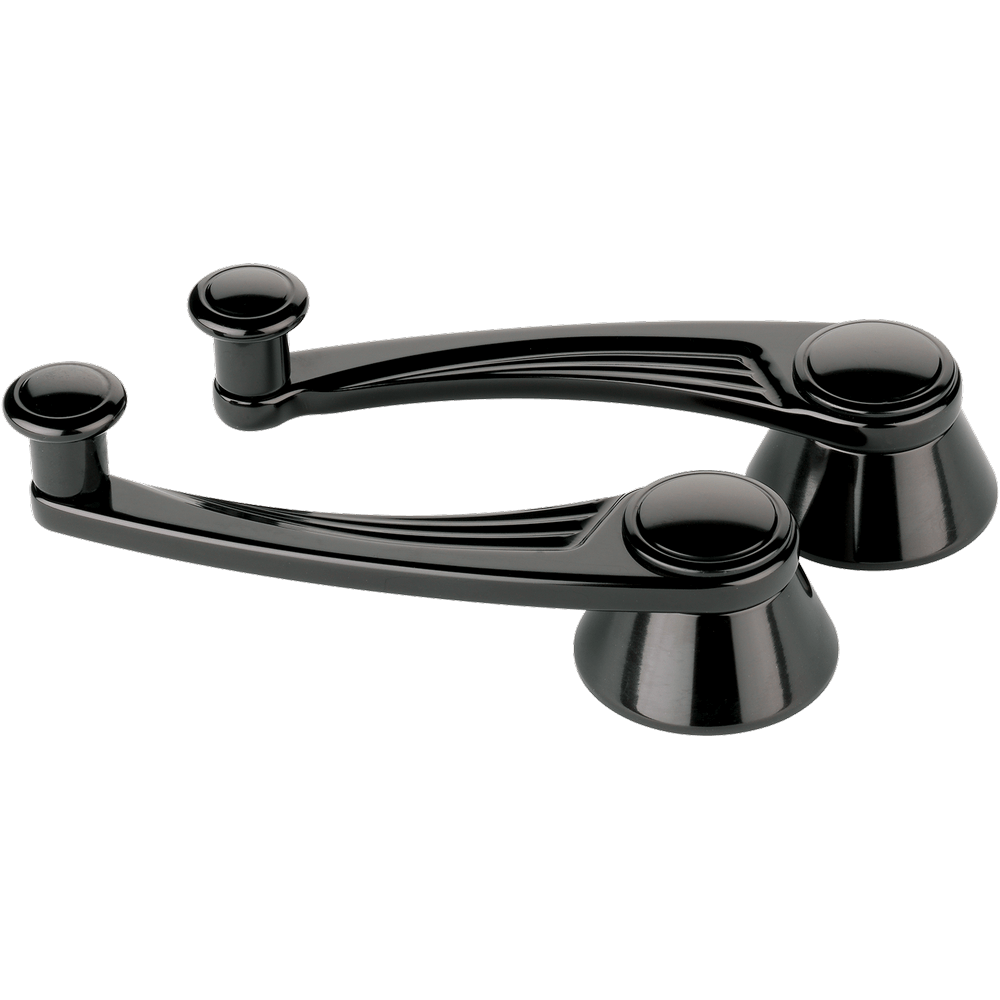 Window Cranks – Ball Milled, Black Anodized