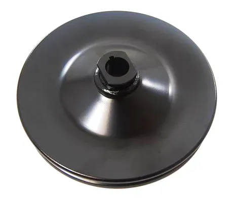 Power Steering Pump Pulley – GM, Single Groove, Black